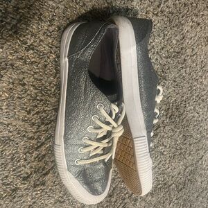 Ladies Size 9 Sparkly Charcoal Grey Sneakers